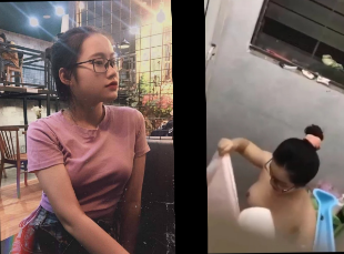 Em Quỳnh xinh xắn bị tên hàng xóm quay lén